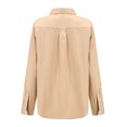 thumbnail image 3 of SSLR Oversized Button Down Shirts for Women Long Sleeve Dress Shirts High Low Causal, 3 of 8