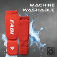 thumbnail image 5 of Fadi Sports Shin Instep Guards for Muay Thai, Kickboxing & MMA – Lightweight – Red S, 5 of 6