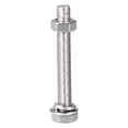 thumbnail image 3 of Uxcell M8 x 55mm 304 Stainless Steel Hex Head Screws Bolts, Nuts, Flat & Lock Washers Kits 6 Sets, 3 of 4