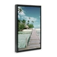 thumbnail image 4 of Stupell Industries Tropical Bungalow Bridge Nautical & Beach Photography Black Floater Framed Canvas Art Print Wall Art, 17 x 25, 4 of 10