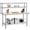 48*24, variant on Senfot 39 x 24 Inch Custom Multifunctional Kitchen Stainless Steel Workbench, Equipped with Double Layer Desktop Storage Shelf for Food Prep