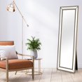 thumbnail image 2 of Gold Beaded Full Length Mirror, 2 of 5