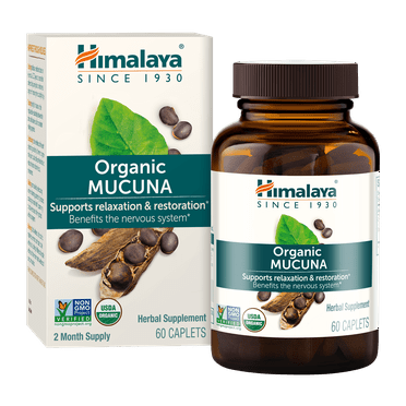 Himalaya Organic Mucuna/Pruriens Supplement, Supports Relaxation, Tension Relief, 60 Caplets