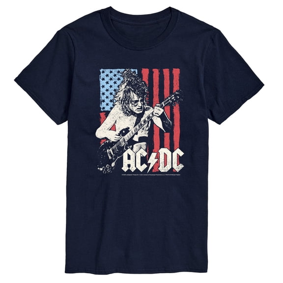 AC/DC - American Flag - Men's Short Sleeve Graphic T-Shirt