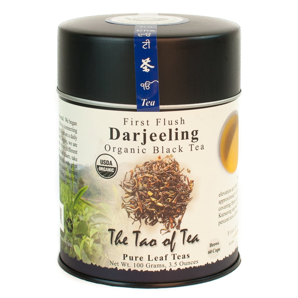 The Tao of Tea, Organic First Flush Darjeeling Tea, Lose Leaf Tea, 3.5 Oz Tin