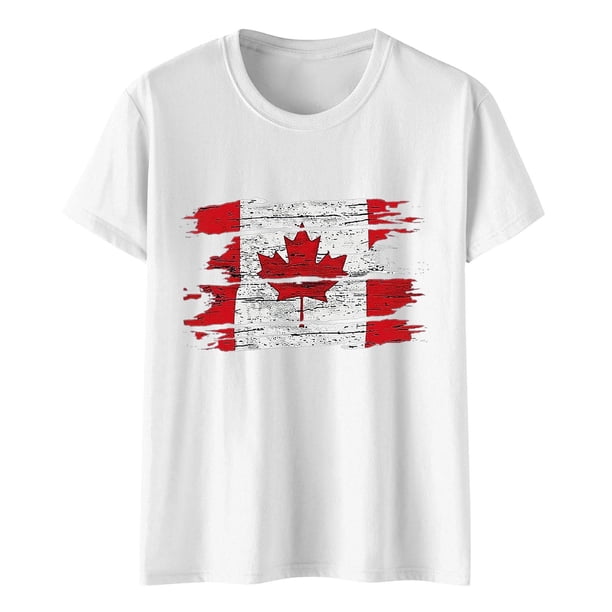 Camisas de Manga Corta para las Mujeres Impresión de Manga Corta Cuello Redondo, Camisa Casual de Poliéster para las Mujeres, Lavado de Manos