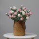 thumbnail image 1 of XmhyTop 6 rosas artificiales de tallo largo, rosas de seda falsas para ramo de boda, centro de mesa, decoración del hogar (rosa claro y blanco), 1 of 4