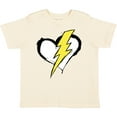 thumbnail image 3 of Inktastic Lightning Bolt Heart Boys or Girls Toddler T-Shirt, 3 of 5