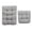 Gray, variant on SINGES Rocking Cushion Set for Rocking Chairs Chair Pad,Seat Cushion+Back Cushion (Seat cushion: 17"x17",Back cushion: 17" x21")