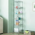 thumbnail image 3 of UBesGoo 6-Shelf  Wire Shelving Unit, Adjustable Steel Storage Rack Organizer for Kitchen Living Room, Capacity for 220 lbs, 3 of 7