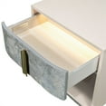 thumbnail image 4 of Pavira 1-Drawer Nightstand with LED Lights - Stone, 4 of 10