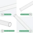 thumbnail image 2 of 4-Pack Clear Rigid Acrylic Pipe, 6mm[0.24"] ID x 8mm[0.31"] OD Plastic Round Tube for Water Cooling System/Lamps/Fountains/Aquariums [305mm/12IN], 2 of 7