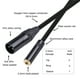 thumbnail image 4 of Adaptador TRS de 3,5 mm hembra a XLR macho de 3 pines para cable convertidor de cañón (0,3 m) WDOplteas  Para estrenar, 4 of 9