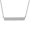 Rhodium Plated, variant on Rose Gold-Tone Plated Sterling Silver Rectangular Tag Necklace