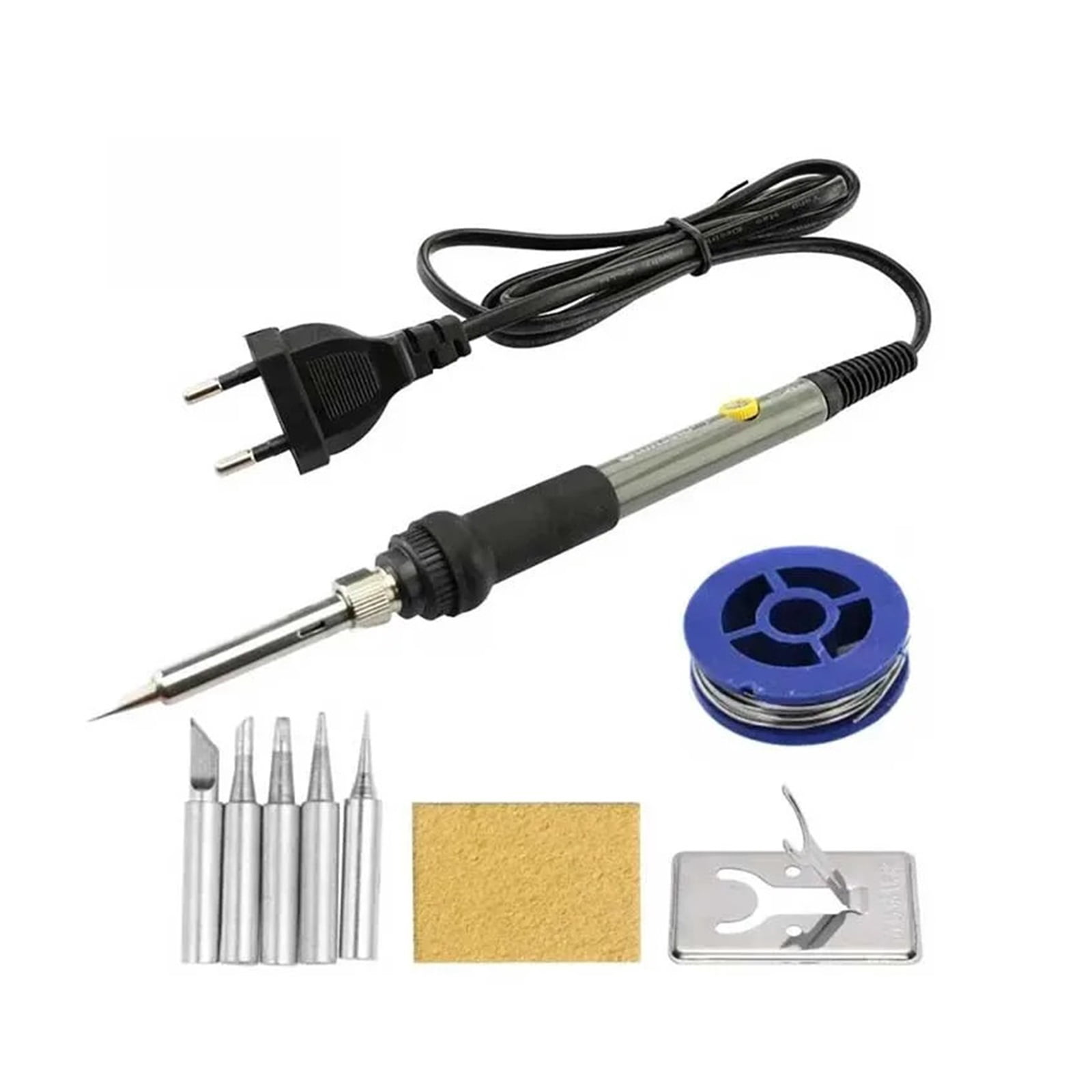 60W Adjustable Temperature Electric Soldering Iron Welding Iron Rework Station Heat Pen Tips DIY for Repairing ,Internally Heated