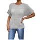 thumbnail image 1 of Blusas de Encaje de Manga Corta con Capucha de Cuello Redondo, 95% Poliéster 5% Spandex Camiseta Superior, 1 of 6