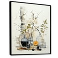 thumbnail image 2 of Designart "Sumi Bird Asian Painting XX" Asian Floater Framed Canvas Print, 2 of 7