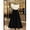Black and White, variant on Womens Black And White Colorblock Asymmetric Neckline Elegant A-Line Dress