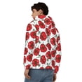 thumbnail image 4 of Kdxio Hand Drawn Tomatoes Print Men Hoodies Casual Hoodies for Men with Zip Pockets Full Zip Long Sleeve Sweatshirt Sports Hooded Jacket-X-Large, 4 of 5