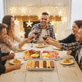 thumbnail image 3 of Reusable party food trays, suitable for catering, snacks, fruits, cooked food, appetizers, etc. Plastic food trays, an essential for banquets., 3 of 9