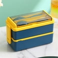 thumbnail image 2 of Eewia Food Storage Clearance, Box Adult Lunch Box 49Oz Leakproof Stackable Lunch Box Meal Prep for Dining Out Work Picnic School, 2 of 2
