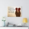 thumbnail image 6 of Scripture Walls Psalm 147:3 Heals the Broken Bible Verse Canvas Christian Wall Art Ready to Hang Unframed, 6 of 12