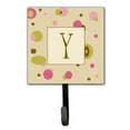 thumbnail image 4 of Letter J Initial Monogram - Tan Dots Leash or Key Holder, 4 of 7