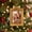 D, variant on Champagne Gold Resin Christmas Photo Frame Ornament, Hanging Picture Frame Pendant for Christmas Tree Holiday Home Window Wall Decor, 3.94x3.15in