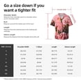 thumbnail image 5 of Naloa Delicate Pink Carnations A Men's Loose Fit Cuban Collar Short-Sleeve Shirt, Hawaiian Shirts, Mens Shirts Casual for Everyday Wear Outings-XX-Large, 5 of 5