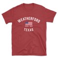 thumbnail image 1 of Weatherford Texas Patriot Men's Cotton T-Shirt, 1 of 1