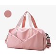 thumbnail image 1 of 12V La bolsa de asas deportiva mojada/seca de gran tamaño del bolso del gimnasio para las mujeres con los bolsos del viaje de los hombres del compartimiento del zapato, 1 of 5