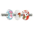 thumbnail image 2 of Bling Jewelry Womens Christmas Charm Bead Set Reindeer Santa Snowman for European Bracelets, 2 of 3