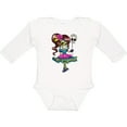 thumbnail image 3 of Inktastic Día de los Muertos girl with decorative skull balloon Boys or Girls Long Sleeve Baby Bodysuit, 3 of 5