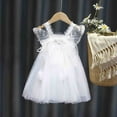 thumbnail image 5 of MHFRRA Robe Fille Robe en Dentelle à Manches Volantes pour Tout-Petits Robe de Fête Dansante Vêtements 2-3 Ans, 5 of 5