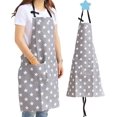 thumbnail image 1 of Gray - Kitchen Apron for Women, Cotton Canvas, Cooking Apron for Adults, Girls, Women, Apron with Pockets, for Home, Kitchen, Garden, Restaurant., 1 of 5