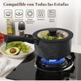 thumbnail image 4 of Sartenes Antiadherentes, Juego de 15 Ollas, Juego de Sartenes con Mango Desmontable, Batería de Cocina Apto para Lavaplatos Y Horno (Negro), 4 of 7