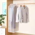 thumbnail image 2 of Hanging Garment Bag Lightweight Clear Full Zipper Suit Bags Moth-Proof Breathable Dust Cover For Closet Clothes Storage, 2 of 8
