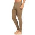 thumbnail image 2 of 100% Merino Wool Bottoms Men's Midweight Base Layer Pants - Long Johns - Thermal Underwear - Hiking Men's Base Layer - Tan 499 - X-Large, 2 of 4