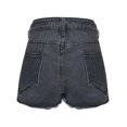 thumbnail image 7 of zbxnLI Women's Pull on Denim Shorts Trendy Summer Jean Shorts for Women Short Jeans with Pockets, 7 of 7