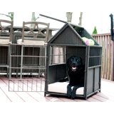 Image showcasing Iconic Pet Rattan Pet Crate with Storage – Indoor/Outdoor - Walmart.com