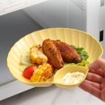 thumbnail image 3 of Queroig Dried Fruit Plate Anti-drop Shell Shape Stackable Unbreakable Exquisite Pack Food Solid Color Food Grade Supplies Cake Pan Household Stuff, 3 of 7