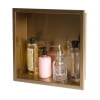 thumbnail image 5 of ALFI brand ABNP1616-BG 16" x 16" Brushed Gold PVD Steel Square Single Shelf Shower Niche, 5 of 9