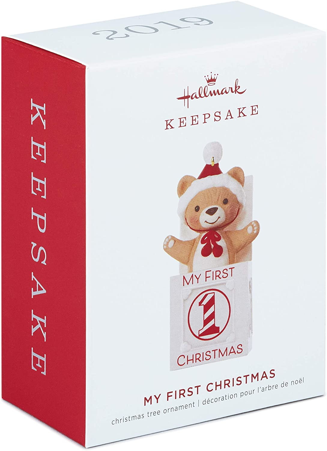 Hallmark Keepsake Ornament 2019 ~ My First Christmas Jack-in-The-Box Bear