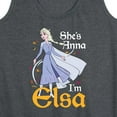 thumbnail image 3 of Disney Frozen 2 - She's Anna, I'm Elsa - Women's Racerback Tank Top, 3 of 5