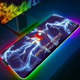thumbnail image 1 of Alfombrilla de ratón RGB xxl para Gaming, alfombrilla LED de Marvel Spider Iron Man, alfombrilla de ratón para Gamer, alfombrilla de escritorio para PC con retroiluminación LIUWENJING unisex, 1 of 2