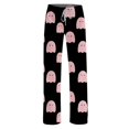 thumbnail image 6 of Zorvxlyn Halloween Pajamas Pants for Women Boo Ghost Pumpkin Graphic Womens Pj Bottoms Drawstring Elastic Waist Comfy Lounge Pants Women, 6 of 7