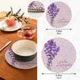 thumbnail image 3 of SKYSONIC Vintage Lavender Pot Holders Trivets, 2 Pcs Heat Resistant Trivets,Summer Flower Cotton Thread Weave Mats for Hot Pads Pans Pot Bowl Teapot for Kitchen Decor, 3 of 7