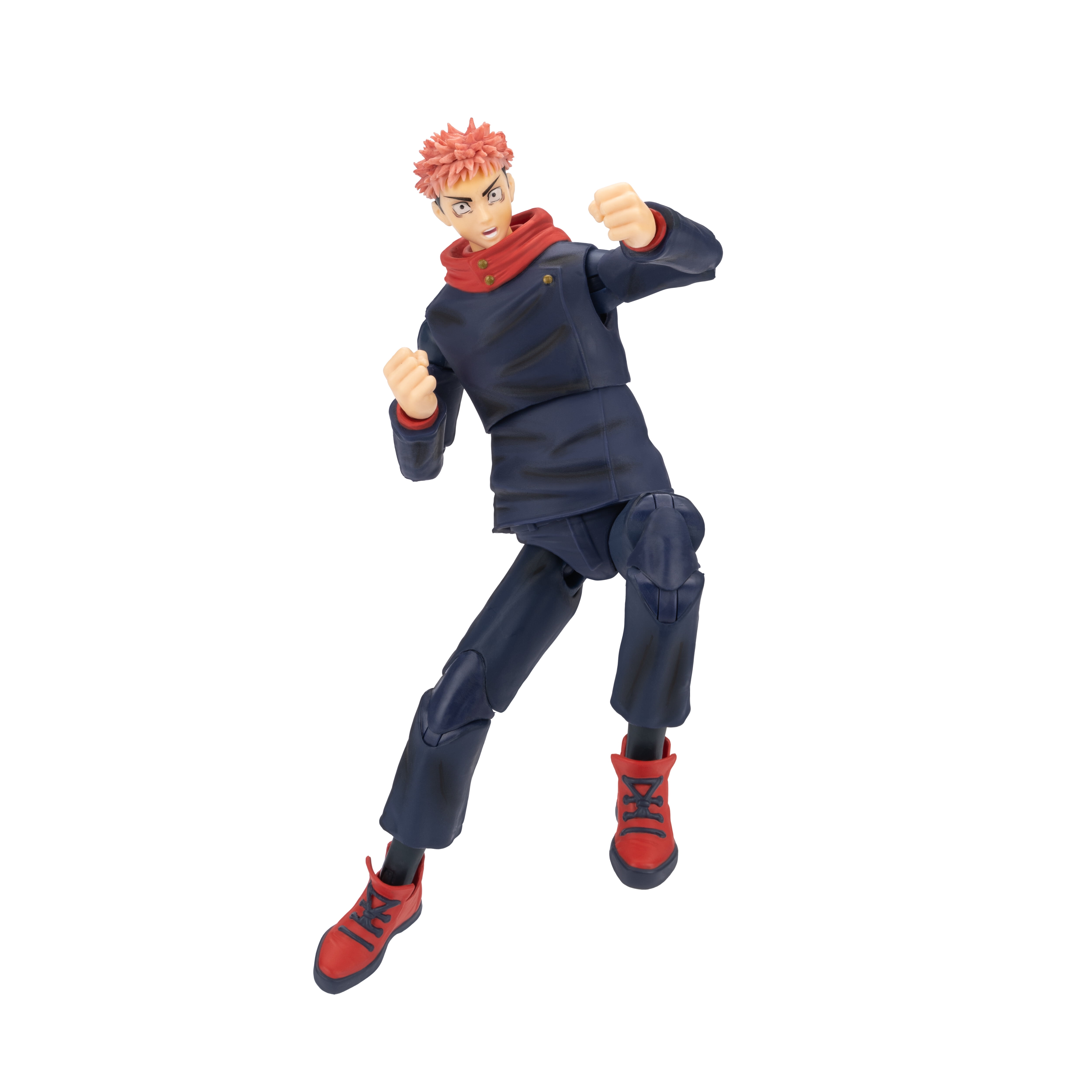 Total Anime Yuji Itadori - 6.5 inch Figure with Swappable Faceplates, Alternate Hands, and Energy Effects
