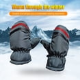 thumbnail image 4 of Yuarrent 3 pares de manoplas para niños, impermeables para el invierno, suministros de equipo deportivo para niños, patrón geométrico Type3 NO3, 4 of 6