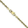 thumbnail image 3 of 10K Gold 2mm Diamond Cut Extra Light Rope Chain Necklace Jewelry 20", 3 of 4
